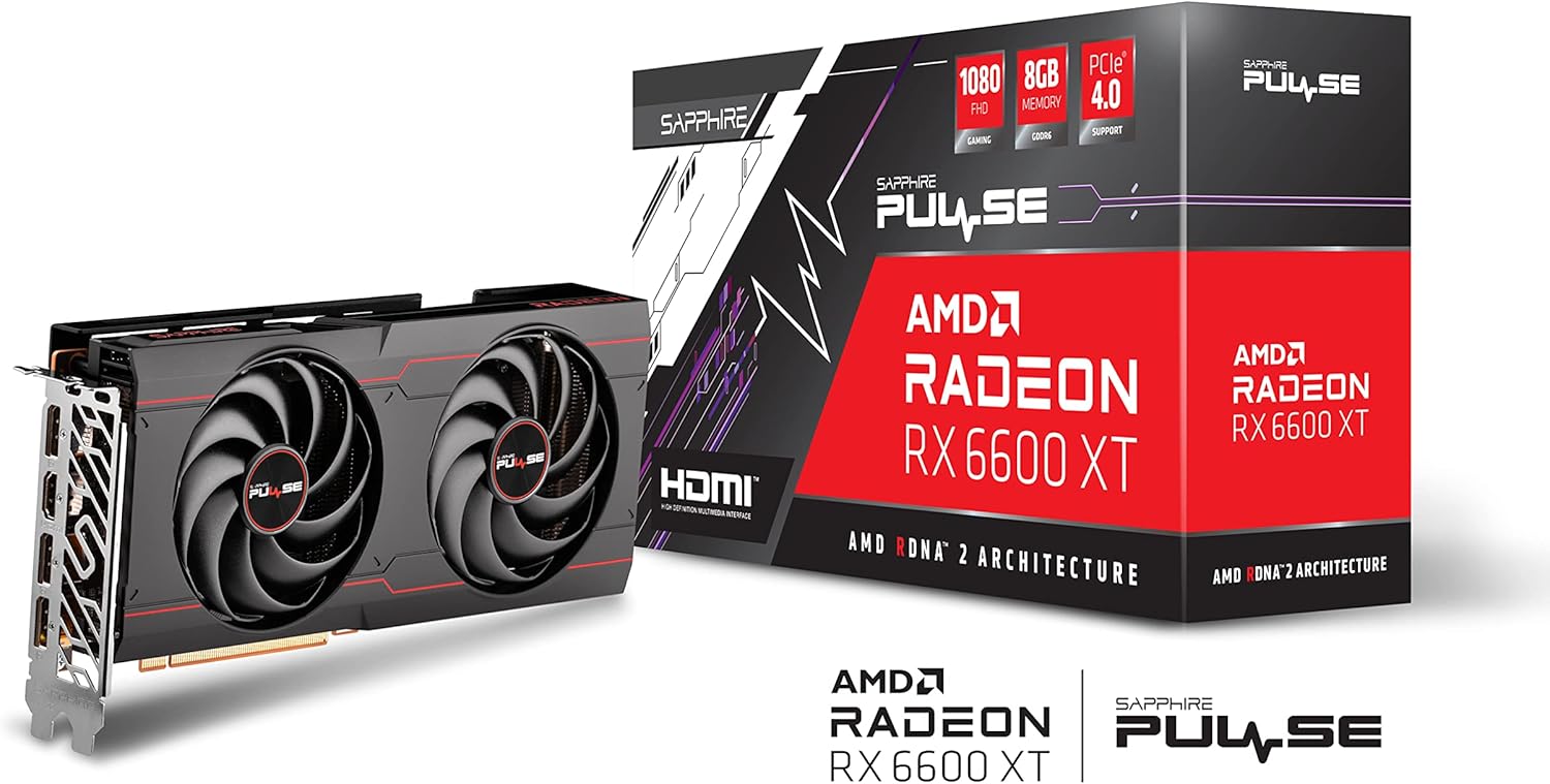Sapphire Pulse AMD Radeon RX 6600 XT Gaming Graphics Card Sapphire Pulse AMD Radeon RX 6600 XT Gaming Graphics Card